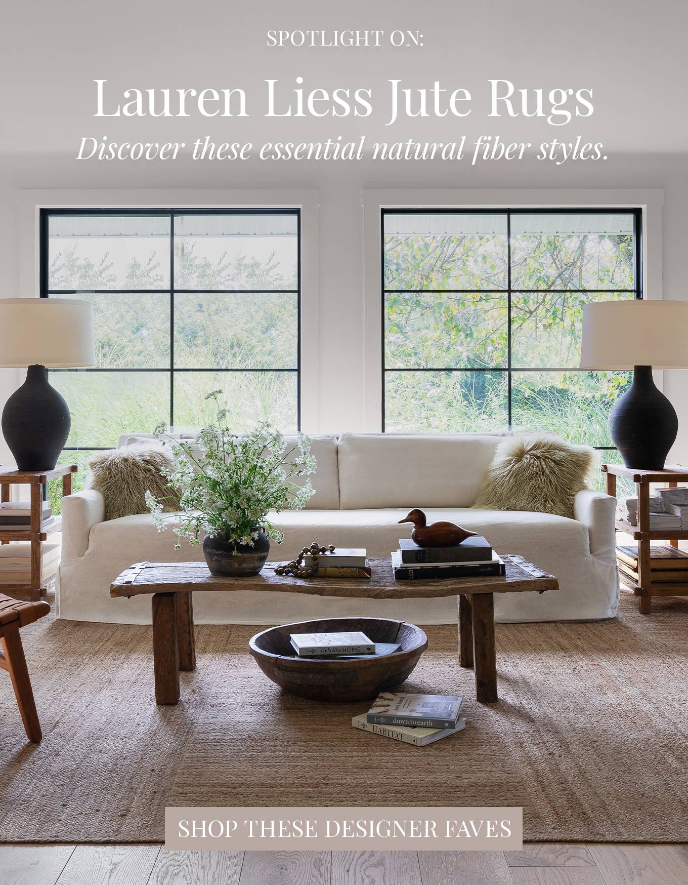A Lauren Liess Essential Jute Rugs 🌾 Rugs USA
